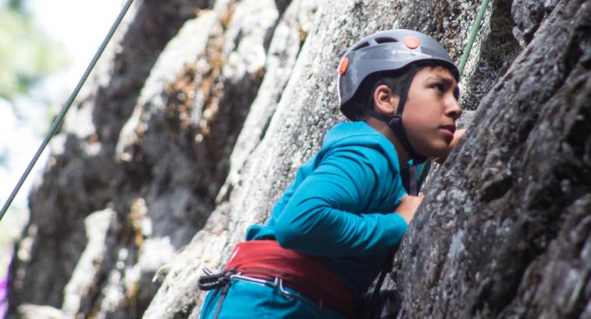 rock climbing camp for teens in washington